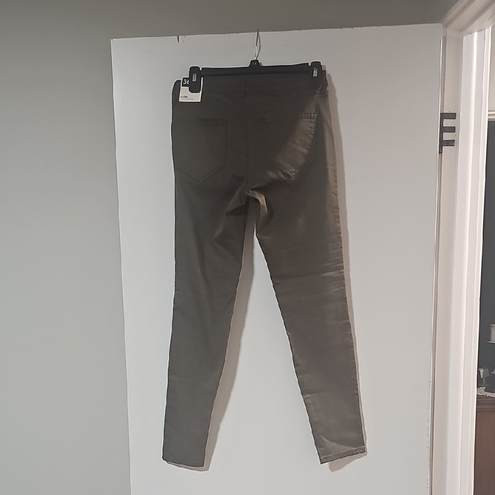 Zara Olive Cargo Pants - Picture 4 of 4